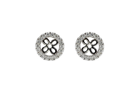 A187-85649: EARRING JACKETS .24 TW (FOR 0.75-1.00 CT TW STUDS)