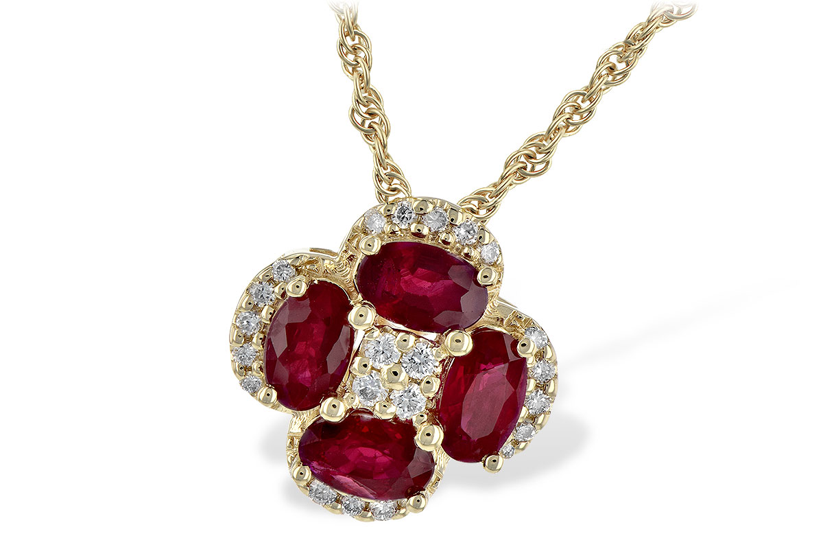 C190-54785: NECK 1.09 RUBY 1.22 TGW