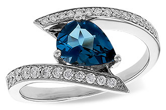 E275-10212: LDS RG 1.04 LONDON BLUE TOPAZ 1.28 TGW (8x6MM)