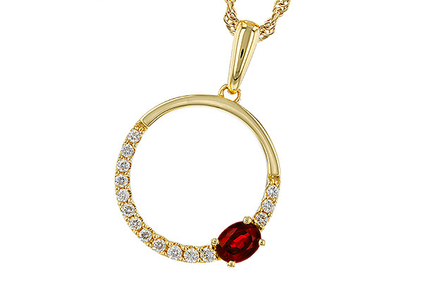 F275-12012: NECKLACE .26 RUBY .41 TGW