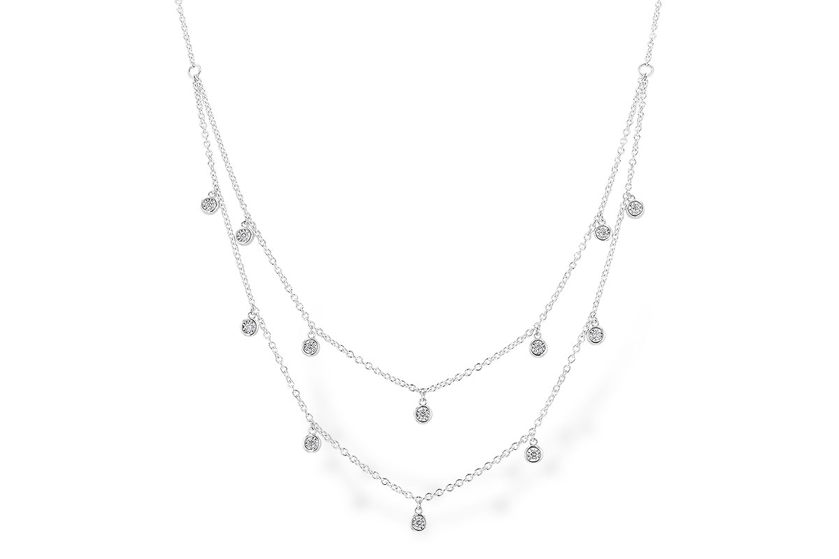 H274-19348: NECKLACE .22 TW (18 INCHES)