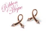 M000-62957: PINK GOLD EARRINGS .07 TW