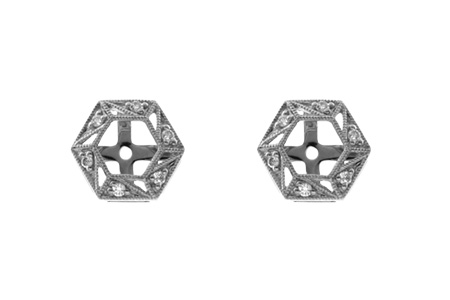 H000-62921: EARRING JACKETS .08 TW (FOR 0.50-1.00 CT TW STUDS)